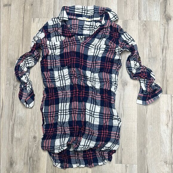 Plaid Button-Up Shirt - Picture 1 of 1